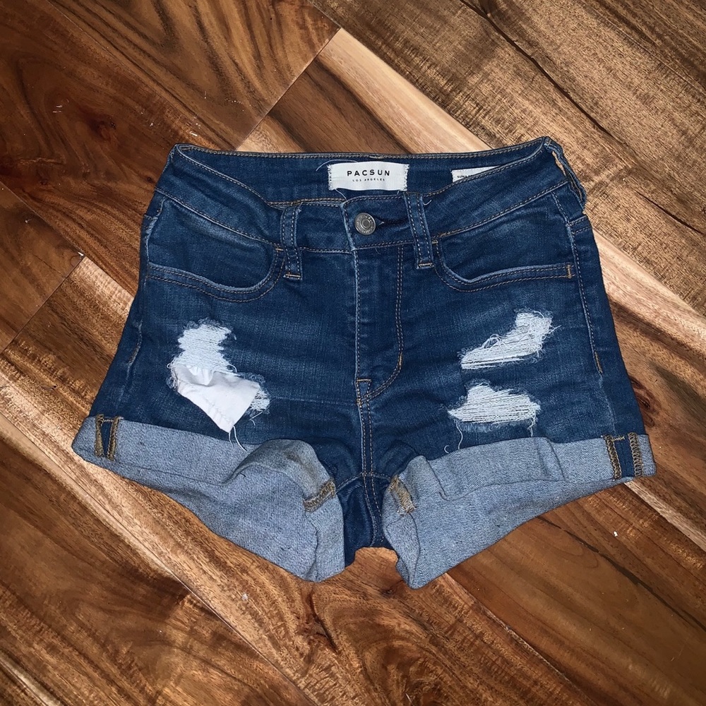 PacSun super Stretch shortie Jean shorts - Picture 2 of 2